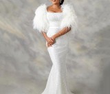 Plus Size U Neck Sequin Maxi Dress GXYY-8230