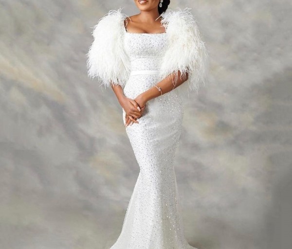 Plus Size U Neck Sequin Maxi Dress GXYY-8230