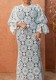 Plus Size Lace Petal Sleeve Dress Long Dress GXYY-8250