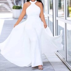 Plus Size Solid Color Sleeveless Maxi Dress GXYY-8217