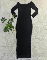 One Shoulder Split Skiiny See Through Maxi Dress GYSF-1092