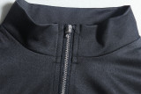 Solid Color Zipper Long Sleeve Pants Sport Suit GJYO-918782