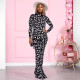 Tie Dye Print Long Sleeve Two Piece Pants Set QXTF-8822