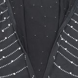 Long Sleeve Hot Drill Slim Midi Dress GFYX-7112