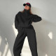 Fashion Button Stand Collar Set Two Piece Pants Set YMZY-6825