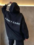 Letter Print Long Sleeve Hooded Casual Pants Suit YMZY-19873
