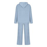 Fashion Sport Hooded Sweatshirt Two Piece Pants Set YMZY-1930