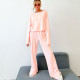Casual Long Sleeve Loose Long Sleeve Pants Suit YMZY-1056