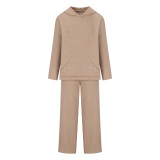 Fashion Sport Hooded Sweatshirt Two Piece Pants Set YMZY-1930