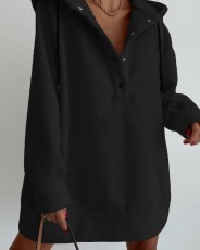 Casual Solid Color Shaker Fleece Sweatshirt Tops YMZY-21192