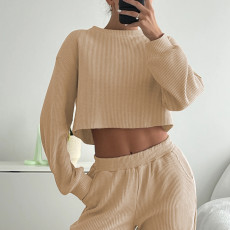 Casual Loose Sweatshirt Pants 2 Piece Set YMZY-9701