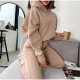 Sport Hooded Long Sleeve Sweatshirt Pants Suit YMZY-11201