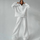 Long Sleeve Hooded Sweatshirt Loose 2 Piece Set YMZY-605