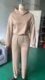 Sport Hooded Long Sleeve Sweatshirt Pants Suit YMZY-11201