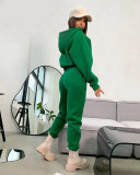 Long Sleeve Hooded Sport Two Piece Pants Set YMZY-11206