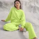 Solid Color Long Sleeve Sweatshirt Pants 2 Piece Set YMZY-12911