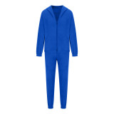 Fashion Sports Casual Zipper Sweatshirts Pants Set YMZY-505