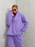 Long Sleeve Stand Neck Zipper Sport Pants Suit YMZY-5960