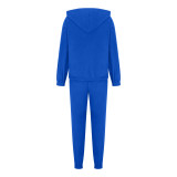 Fashion Sports Casual Zipper Sweatshirts Pants Set YMZY-505