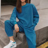 Sport Casual Long Sleeve Sweatshirt Pants Suit YMZY-21174