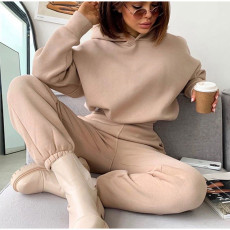 Sport Hooded Long Sleeve Sweatshirt Pants Suit YMZY-11201