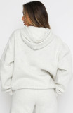 Solid Color Hooded Sweatshirt Two Piece Pants Set YMZY-11905