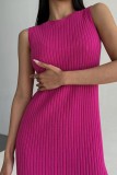 Solid Color Sleeveless Split Maxi Dress YMZY-11819
