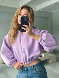 Fashion Long Sleeve Hooded Sweatshirt YMZY-61010