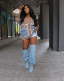 Long Sleeve V Neck Single-breasted Sweater ZSD-0338