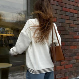 O Neck Print Knits Long Sleeve Sweater YMZY-11301