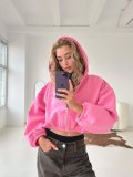 Fashion Long Sleeve Hooded Sweatshirt YMZY-61010
