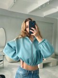 Fashion Long Sleeve Hooded Sweatshirt YMZY-61010