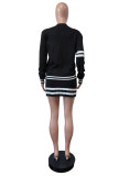 Fashion Long Sleeve Sweater Cardigan Skirt Suit MEM-88608