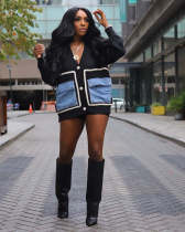 Long Sleeve V Neck Single-breasted Sweater ZSD-0338