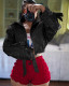 Fashion Solid Color PU Leather Jacket YD-8820
