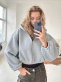 Fashion Long Sleeve Hooded Sweatshirt YMZY-61010