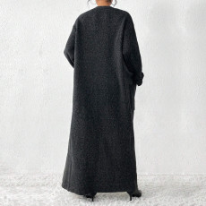 Long Sleeve Sweater Cardigan Long Coat GDAM-7188