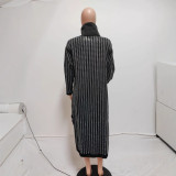High Neck Hot Drill Thickened Loose Dress QYXZ-9156
