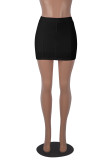 Solid Color Slim Sexy Mini Skirt MZ-2878
