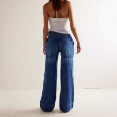 Fashion Denim Loose Wide Leg Jeans GKNF-2024