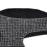 Hot Drill Wrap Chest Split Maxi Dress BY-7057