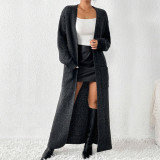 Long Sleeve Sweater Cardigan Long Coat GDAM-7188