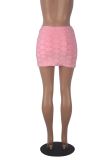 Fashion Solid Color Mini Skirt MZ-2866
