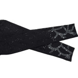 Sexy Hollow Out Hot Drill Split Maxi Dress GFYX-7119