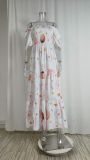 Plus Size One Shoulder Print Maxi Dress GHHE-24143