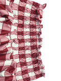 Sexy Plaid Print Ultra Short Pod Skirt SFY-614