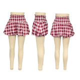 Sexy Plaid Print Ultra Short Pod Skirt SFY-614