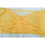 Beach style Wrap Chest Long Skirt Print Set YF-10730