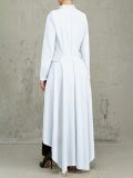 Long Sleeve High Neck Zipper Irregular Dress SFY-321
