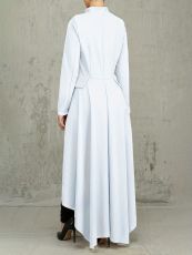 Long Sleeve High Neck Zipper Irregular Dress SFY-321